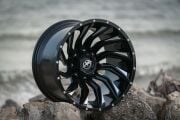 XF 224 20X12 6X139.7 ET-44 Gloss Black / Milling Grey