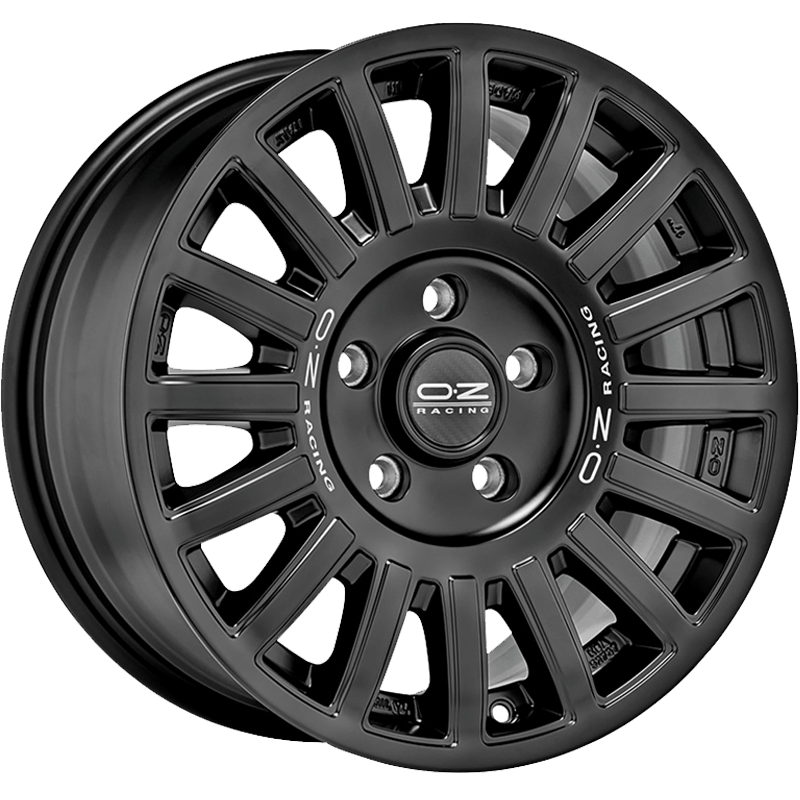 O.Z. Rally Raid 17X8.0 6X139.7 ET+25 Matt Black + Silver Lettering