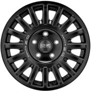 O.Z. Rally Raid 17X8.0 5X120 ET 0 Matt Black + Silver Lettering