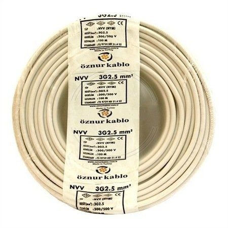 ÖZNUR-TTR  KABLO 2X1,5 (100 MT FİYATI)