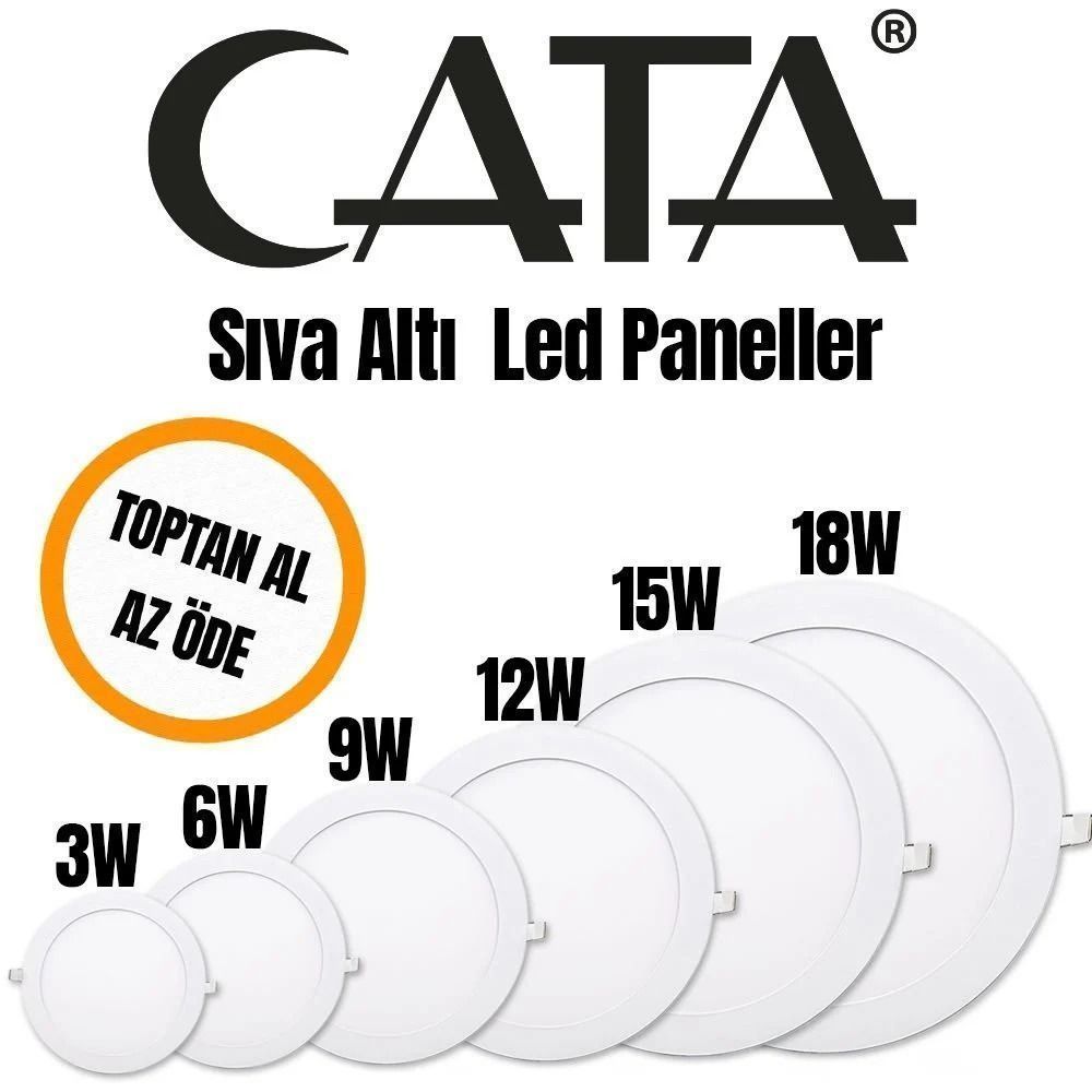 CT-5169 LED PANEL 18WT 6500K BEYAZ IŞIK