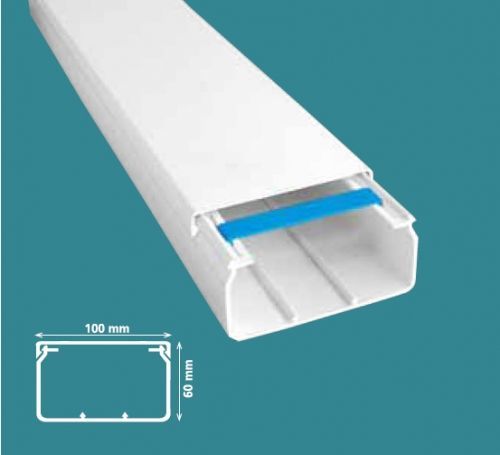100x60 mm Kablo Kanalı-Eko (Priz Seti Takılabilir)