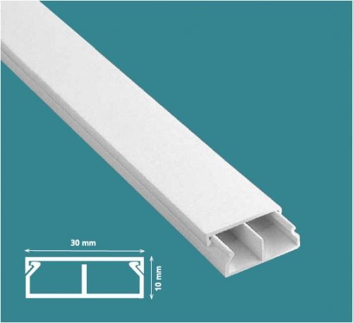30x10 mm Kablo Kanalı-Eko (Bölmeli)
