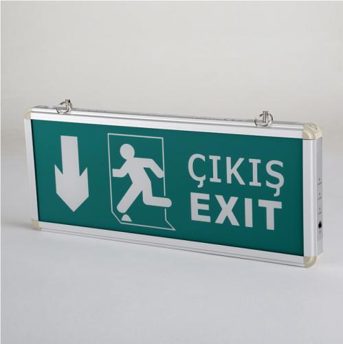 CT-9167 EXIT ÇIKIŞ ARMATÜRÜ LEDLİ 3 SAAT AKÜLÜ