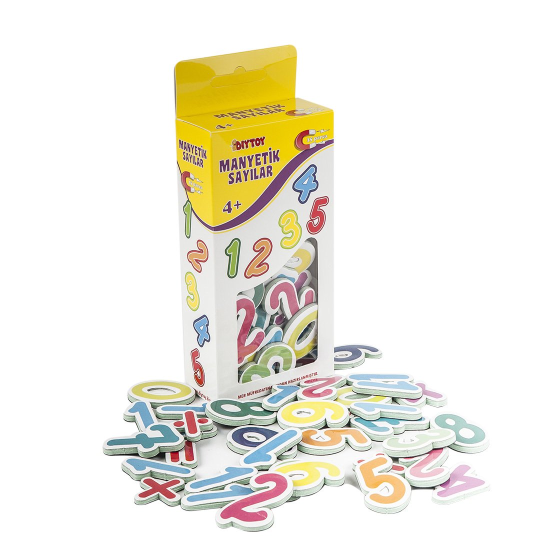 Diytoy Manyetik Sayılar Seti | Buzdolabı Magneti ve Eğitici Çocuk Oyuncağı | 3 Yaş ve Üzeri