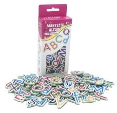 Diytoy Manyetik Alfabe Buzdolabı Magneti - Türkçe & İngilizce Harf Seti | Eğitici ve Eğlenceli Çocuk Oyuncağı