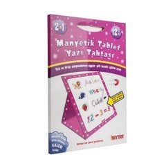 DİYTOY Manyetik Tablet Yazı Tahtası Kız Pembe | Çocuklar için Eğitici ve Eğlenceli Yazı Tahtası