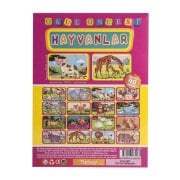 DIYTOY Hayvanlar Tamamlama Kartları – 2-3 Parça Eğitici Hayvan Puzzle, 2-4 Yaş Çocuklar İçin, El-Göz Koordinasyonu ve Zeka Gelişimi,