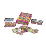 DIYTOY Hayvanlar Tamamlama Kartları – 2-3 Parça Eğitici Hayvan Puzzle, 2-4 Yaş Çocuklar İçin, El-Göz Koordinasyonu ve Zeka Gelişimi,