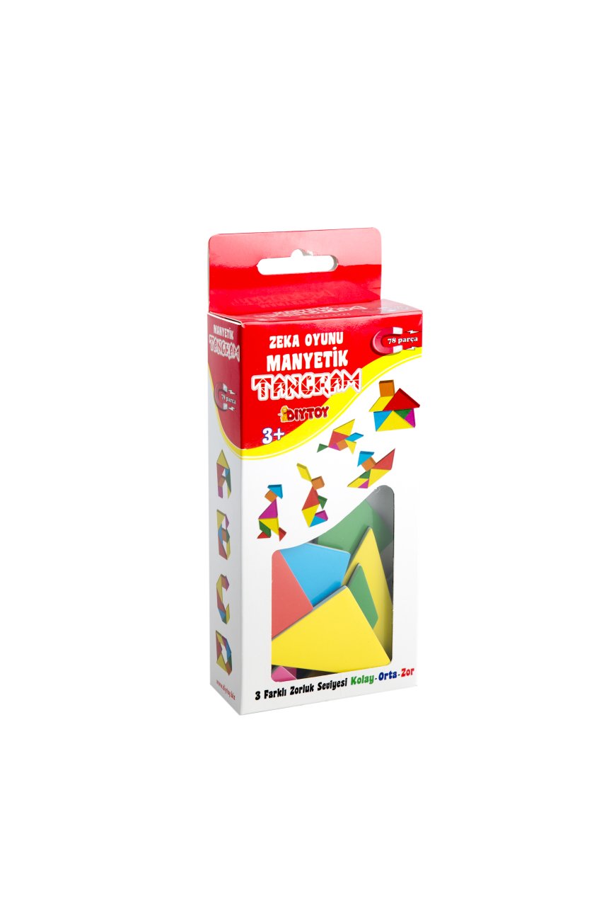 DIYTOY Manyetik Zeka Oyunu Tangram – Eğitici 36 Parça Tangram, 4-8 Yaş Çocuklar İçin Beyin Jimnastiği ve Düşünme Becerileri Geliştirme