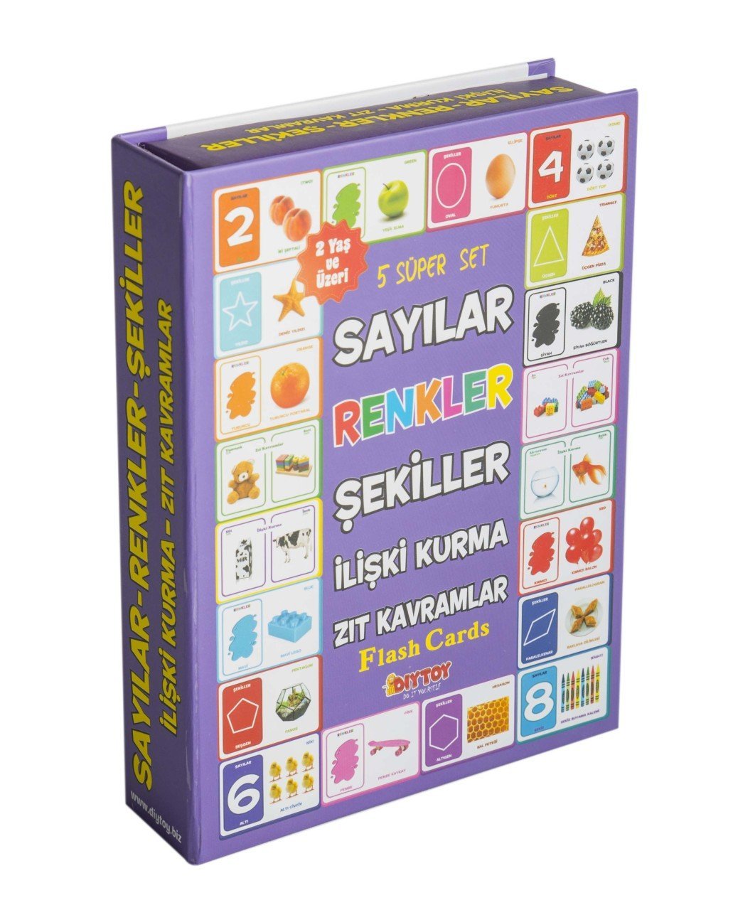 DIYTOY Süper Set Eğitici Zeka Kartları – Okul Öncesi Gelişim, 3+ Yaş Çocuklar İçin Eğitici Oyun