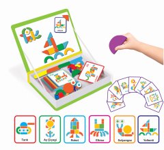 DIYTOY Akıl Oyunları Serisi – 3-8 Yaş Manyetik Zeka ve Yaratıcılık Seti | 76 Parça Eğlenceli Figürler