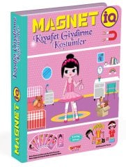DİYTOY Magnet İQ Manyetik Kıyafet Giydirme Oyunu - 52 Parça Kostüm Kombinleri | 3-8 Yaş Eğitici Manyetik Oyun Set