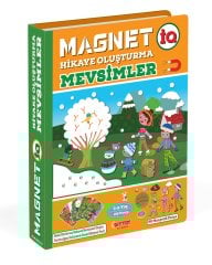 DİYTOY Manyetik Mevsimler Hikaye Oluşturma Oyunu - 108 Parça Eğitici Set (3-8 Yaş)