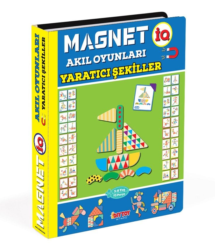 DİYTOY Manyetik Magnet Akıl Oyunları - 73 Parça Eğitici ve Yaratıcı Set