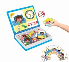 Diytoy Manyetik Magnet Zamanı Öğreniyorum | 69 Parça | Eğitici Saat Oyunu | 3-8 Yaş