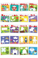 Diytoy Manyetik Puzzle Süper Zeka | 3-9 Yaş | 31 Manyetik Parça | 20 Aktivite Resmi | Kolay-Orta-Zor Seviye