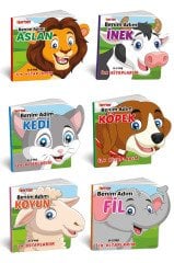 Diytoy İlk Kitaplarım Hayvanlar 6'lı Set - Eğitici ve Eğlenceli Bebek Kitapları