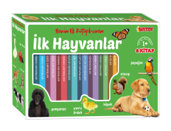 Diytoy Benim İlk Kütüphanem - 8’li Set | Eğitici Hayvanlar Kitap Serisi (12 Ay ve Üzeri)