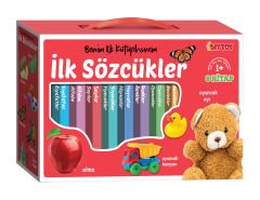 DİYTOY İlk Kütüphanem - 8'li Mini Kitap Seti | İlk Sözcükler | Eğitici ve Eğlenceli Bebek Kitapları