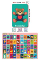 Diytoy Bebeğimin İlk Zeka Kartları Set 3 | Eğitici Kartlar 12-24 Ay Erken Eğitim Seti