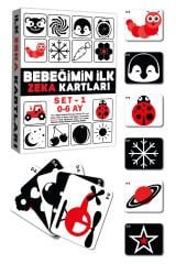Diytoy Bebeğimin İlk Zeka Kartları Set 1 | Eğitici Kartlar 0-6  Ay Erken Eğitim Seti