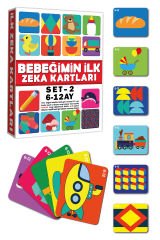 DİYTOY Bebeğimin İlk Zeka Kartları Set 2 | 6-12 Ay Eğitici Kartlar | Yüksek Kontrastlı Kartlar ile Bebeklerin Görsel Gelişimini Destekleyin