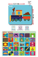 DİYTOY Bebeğimin İlk Zeka Kartları Set 2 | 6-12 Ay Eğitici Kartlar | Yüksek Kontrastlı Kartlar ile Bebeklerin Görsel Gelişimini Destekleyin