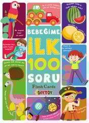 DİYTOY İlk 100 Soru Zeka Kartları – Bebekler İçin Eğitici Flash Kartlar | 12 Ay+ Konuşma ve Zeka Gelişimi | Destekli