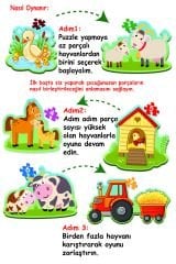 Diytoy Baby Puzzle – Benim İlk Çiftlik Puzzle’m | Eğitici Yapboz Seti 1-3 Yaş