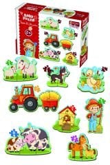 Diytoy Baby Puzzle – Benim İlk Çiftlik Puzzle’m | Eğitici Yapboz Seti 1-3 Yaş