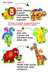 Diytoy Baby Puzzle – Orman Hayvanları | Eğitici Yapboz Seti 1 Yaş ve Üstü