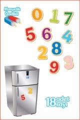 Fisher-Price 18 Mıknatıslı Sayılar Buzdolabı ve Metal Yüzeylere Yapışan Manyetik Puzzle