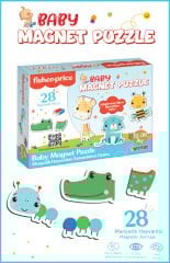 Fisher-Price 12-36 Ay 28 Parça Manyetik Hayvan Tamamlama Buzdolabı Magnet Puzzle