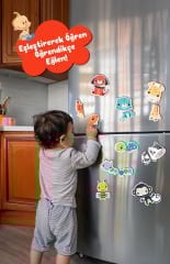 Fisher-Price 12-36 Ay 28 Parça Manyetik Hayvan Tamamlama Buzdolabı Magnet Puzzle
