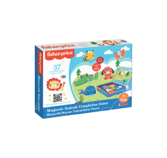 Fisher Price Manyetik Magnet Hayvanlar Tamamlama Oyunu - 37 Parça, Kitapçık ve Manyetik Kutu - 3+ Yaş