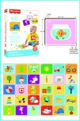 Fisher Price 6-12 Ay Set 2 Bebeğimin İlk Zeka Kartları - 15 Adet Çift Taraflı Yüksek Kontrastlı Renkli Kartlar