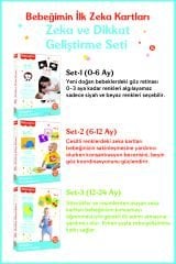 Fisher Price 6-12 Ay Set 2 Bebeğimin İlk Zeka Kartları - 15 Adet Çift Taraflı Yüksek Kontrastlı Renkli Kartlar