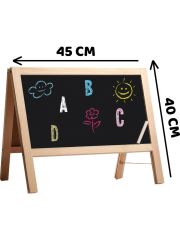 Diytoy Masasüstü Manyetik Yazı Tahtası | 62 Parça Çift Taraflı Beyaz Yaz-Sil & Kara Tahta