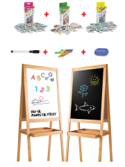 Diytoy Ahşap Yazı Tahtası Çift Taraflı Manyetik Özellikli Yaz Sil |  Manyetik Alfabe Sayılar ve Hayvanlar