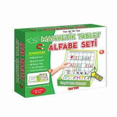 Diytoy Manyetik Tablet Alfabe Seti | Eğitici Manyetik Harfler & Kelime Öğrenme Oyunu