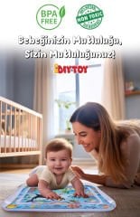 Diytoy Bebek Su Oyun Matı - Tummy Time Karın Üstü Aktivite Zamanı Eğlencesi Şişirilebilen