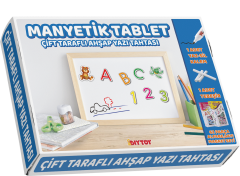 Diytoy Manyetik Çift Taraflı Ahşap Tablet | Eğitici & Eğlenceli