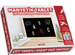 Diytoy Manyetik Çift Taraflı Ahşap Tablet | Eğitici & Eğlenceli