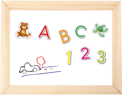 Diytoy Manyetik Çift Taraflı Ahşap Tablet | Eğitici & Eğlenceli