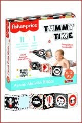 Fisher-Price Tummy Time Aynalı Aktivite Kitabı – 11 Yüksek Çözünürlüklü Görsel, Güvenli Ayna, Akordiyon Kitap