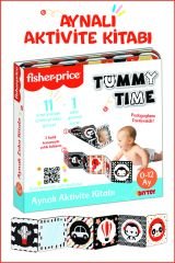 Fisher-Price Tummy Time Aynalı Aktivite Kitabı – 11 Yüksek Çözünürlüklü Görsel, Güvenli Ayna, Akordiyon Kitap