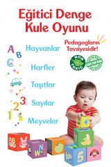 Fisher-Price Eğitici Denge Kulesi – 71 cm, 8 Renkli ve Eğlenceli Eğitici Küpler