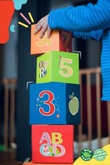 Fisher-Price Eğitici Denge Kulesi – 71 cm, 8 Renkli ve Eğlenceli Eğitici Küpler