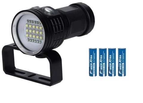 IPX8 27 LED'li Dalış Feneri - Pil Dahil